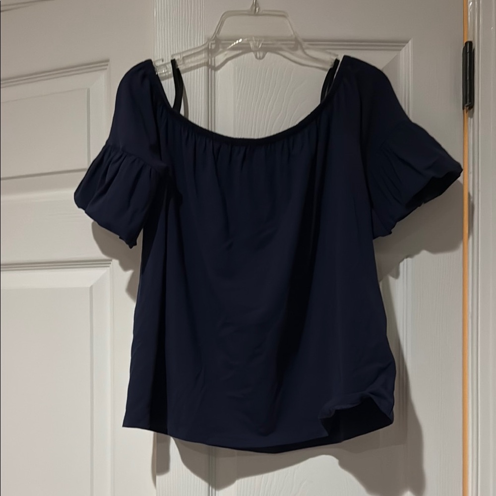 Navy Off-Shoulder Lilly Pulitzer Top